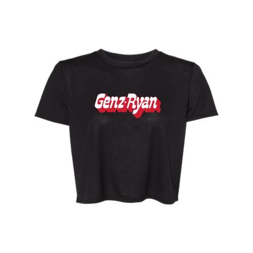 GenzRyan - Ladies' Flowy Cropped T-Shirt