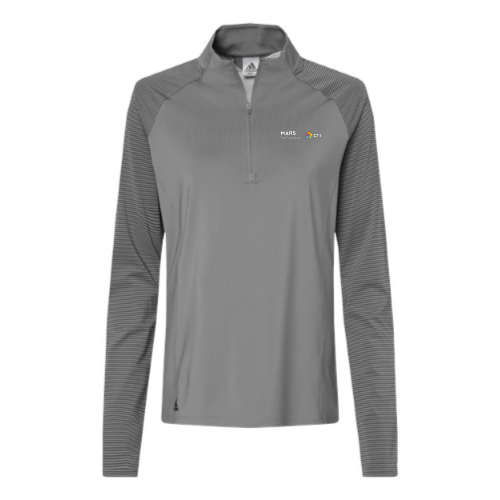 MarsPetNutrition - Women's Stripe Block Quarter-Zip Pullover