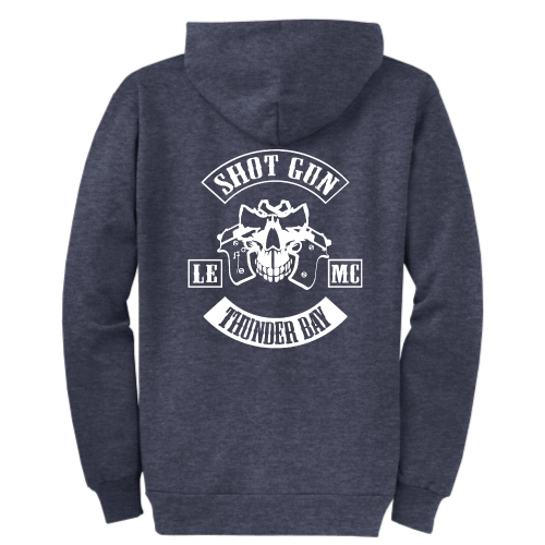 ShotGunLawEnforcementMC - Port & Company Classic Full-Zip Hooded Sweatshirt V1 "Thunder Bay"
