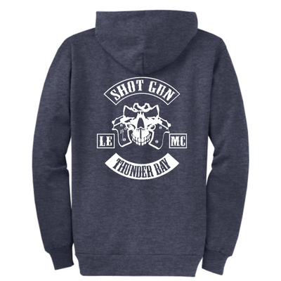 ShotGunLawEnforcementMC - Port & Company Classic Full-Zip Hooded Sweatshirt V1 "Thunder Bay"