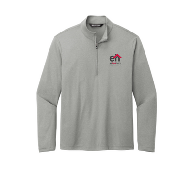 EdHuckTeam - Light Gray TravisMathew - Men's Coto Performance Quarter-Zip