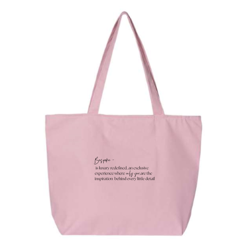 BespokeBeautyLoft - 24.5L Canvas Zippered Tote
