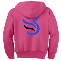 BlueSwan - Port & Company Youth Full-Zip Hooded Sweatshirt