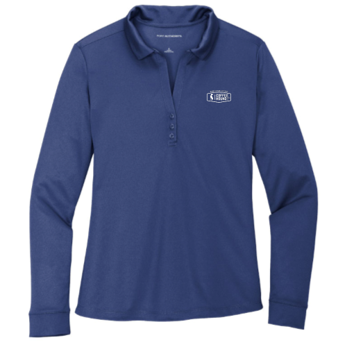 Coffee Hound - Port Authority Ladies Silk Touch Performance Long Sleeve Polo