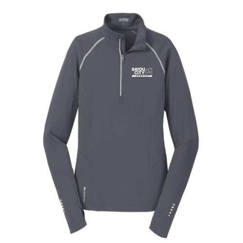 BayouCityHospice - OGIO Endurance - Ladies Nexus Quarter-Zip Pullover - Grey