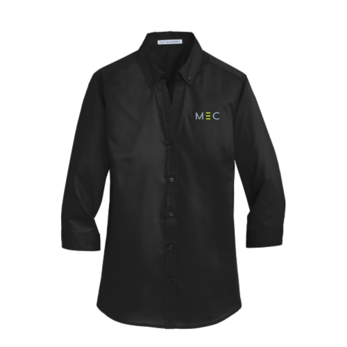 MEC - Port Authority Ladies 3/4-Sleeve SuperPro Twill Shirt
