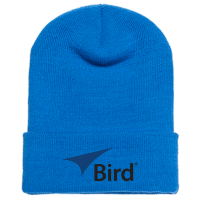 Bird Cuffed Knit Beanie