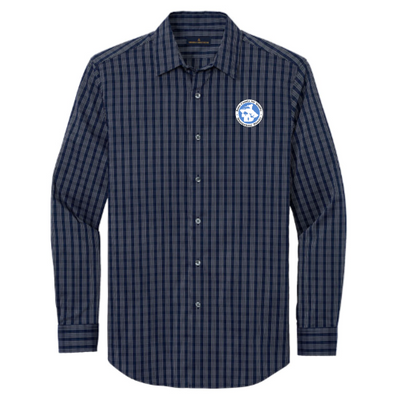 Navy Blazer/ White Grid Check