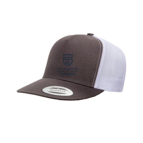 CascadiaTechAcademy YP Classics - 5-Panel Trucker  - Charcoal