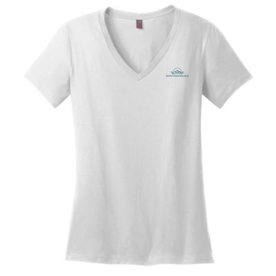 Rocky Mountain Tiny Homes - District Made Ladies Perfect Weight V-Neck Tee v2