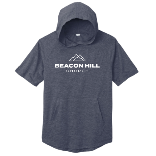 BeaconHillChurch - Sport-Tek PosiCharge Tri-Blend Wicking Short Sleeve Hoodie
