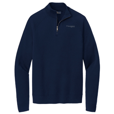 Vanbridge - Brooks Brothers Cotton Stretch 1/4-Zip Sweater