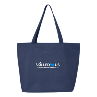 SkilledUS - 24.5L Canvas Zippered Tote v1