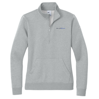 BlueSwan - Nike Ladies Club Fleece Sleeve Swoosh 1/2-Zip v2