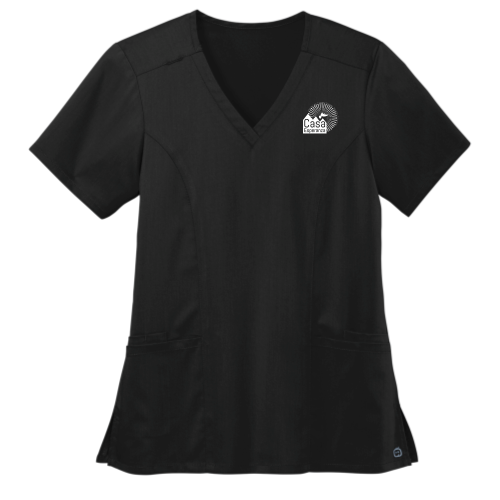 CasaEsperanza - WonderWink Women's Premiere Flex V-Neck Top WW4168 - Dark