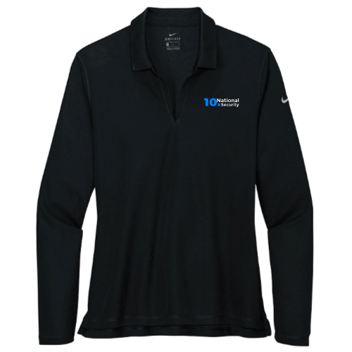 10xNationalSecurity - Nike - Ladies Dri-FIT Long Sleeve Polo