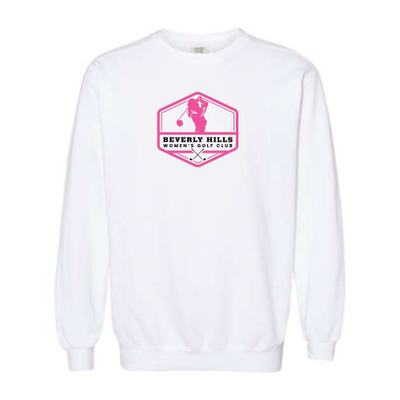 BeverlyHillsWomensGolfClub - Unisex Pigment-Dyed Crewneck Sweatshirt