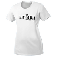 ShotGunLawEnforcementMC - Port & Company Ladies Essential Performance Tee V2 "Lady Gun"