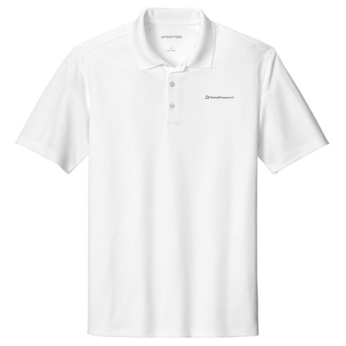 DataShapes2 - Sport-Tek Men's UV Micropique Polo - White