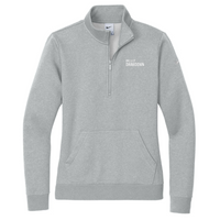 Drawdown - Nike Ladies Club Fleece Sleeve Swoosh 1/2-Zip