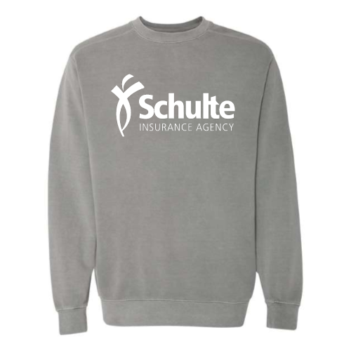 SchulteInsurance - Pigment Dyed Crewneck Sweatshirt