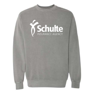 SchulteInsurance - Pigment Dyed Crewneck Sweatshirt