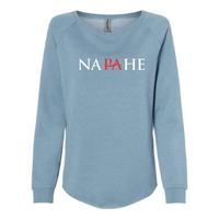 NAPAHE - Independent Trading Women's California Wave Wash Crewneck Sweatshirt