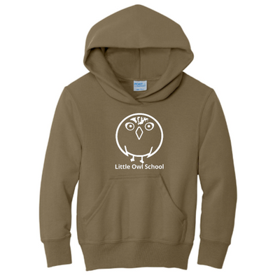 LittleOwlSchool - Port & Company Youth Pullover Hooded Sweatshirt