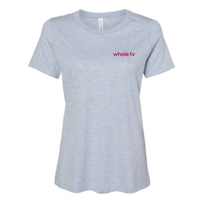 WhaleTV - Women’s Relaxed Fit Heather CVC Tee
