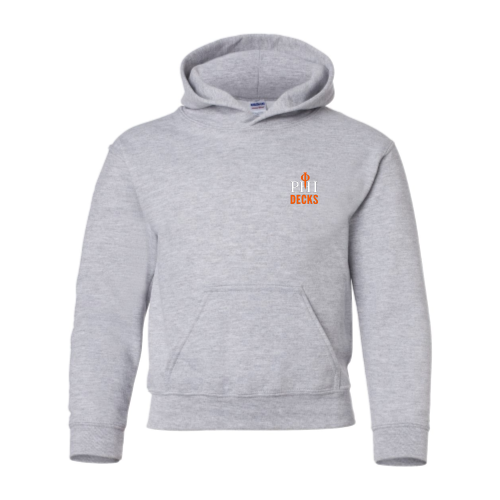 PhiDecks -Youth Pullover Hood Sweatshirt