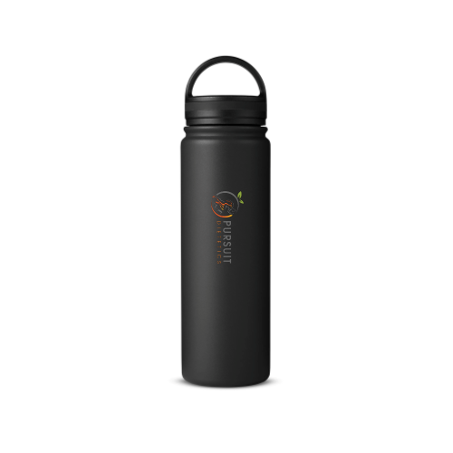 Pursuit Dietetics - 24oz Vacuum Bottle - Colored Logo