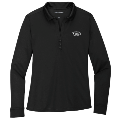 Coffee Hound - Port Authority Ladies Silk Touch Performance Long Sleeve Polo
