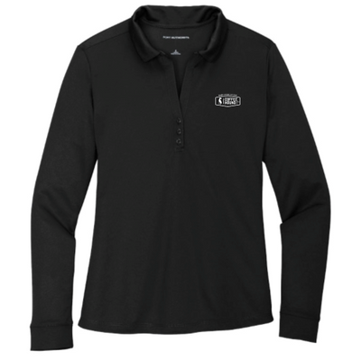 Coffee Hound - Port Authority Ladies Silk Touch Performance Long Sleeve Polo