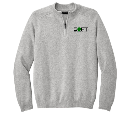 SOFTwarfare SOFTwarfare Mercer+Mettle - Men's Quarter-Zip Sweater - Grey