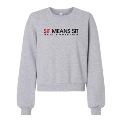 Sit Means Sit - American Apparel ReFlex Women's Fleece Crewneck Sweatshirt