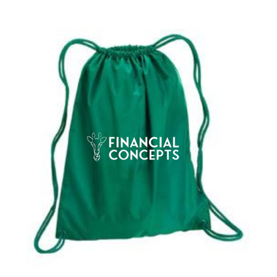FinancialConcepts - Large Drawstring Backpack