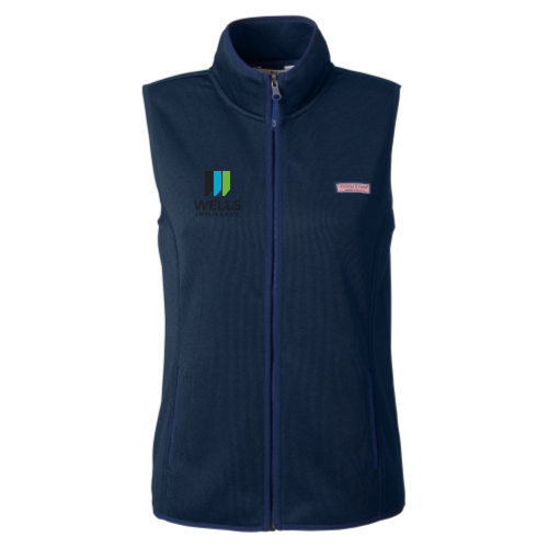 Wells Insurance - Vineyard Vines Women's Mountain Sweater Fleece Vest