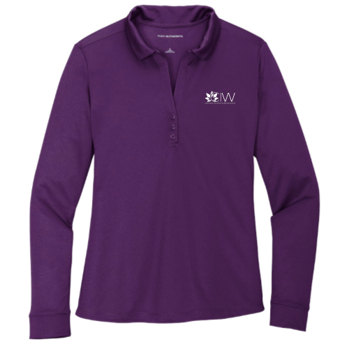 OGA - Port Authority Ladies Silk Touch Performance Long Sleeve Polo