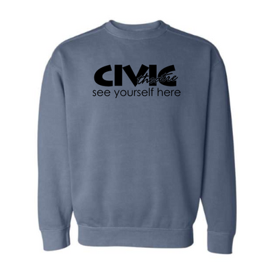 CivicTheatre - Pigment-Dyed Crewneck Sweatshirt