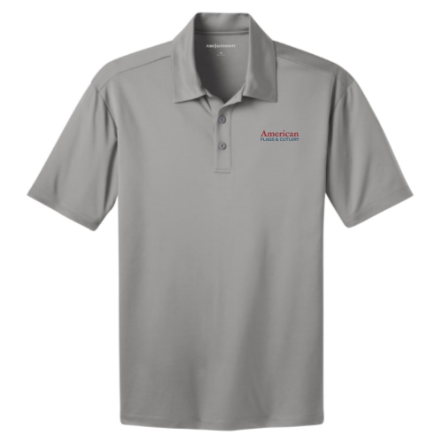 American Flags and Cutlery -  Port Authority Men's Silk Touch Performance Polo v2