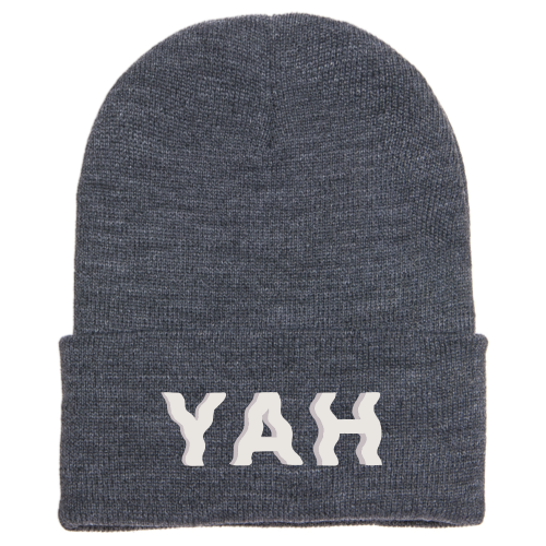 Dark Black - YAH Cuffed Beanie