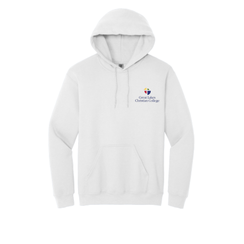 GLCC - EMB Gildan Heavy Blend Hooded Sweatshirt - White / Grey