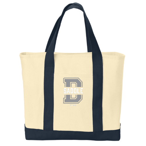 DoralSaddle - Port & Company 2-Tone Shopping Tote