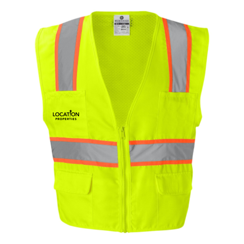 LocationProp - Solid Front Vest With Mesh Back