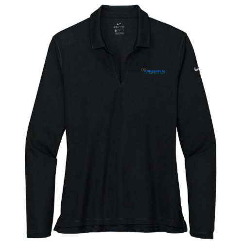 St Johns Hospice - Nike Ladies Dri-FIT Micro Pique 2.0 Long Sleeve Polo v1