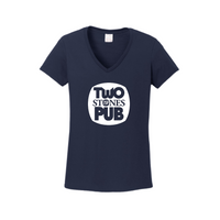 TwoStonesPubStore - Gildan Ladies Heavy Cotton 100% Cotton V-Neck T-Shirt v2