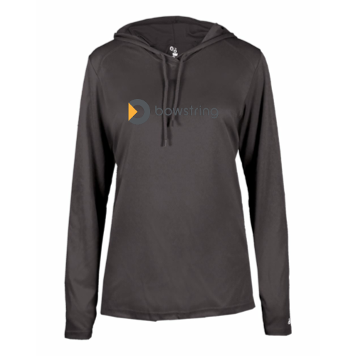 BowstringTV - B-Core L/S Women's Hood Tee