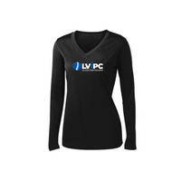 LViPC Sport Tek - Ladies Long Sleeve V Neck Competitor Tee