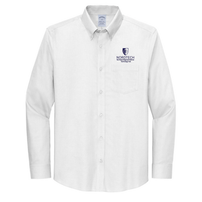 NORDTECH - Brooks Brothers Wrinkle-Free Stretch Nailhead Shirt White