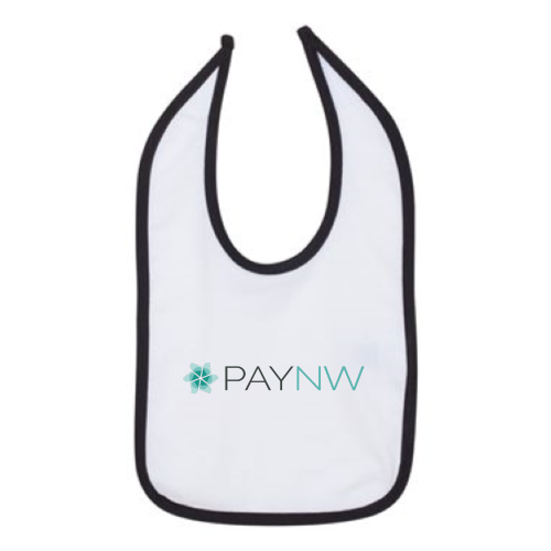 PayNW - Rabbit Skins Infant Contrast Trim Premium Jersey Bib